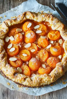 Aprikosen-Galette mit Mandelplättchen