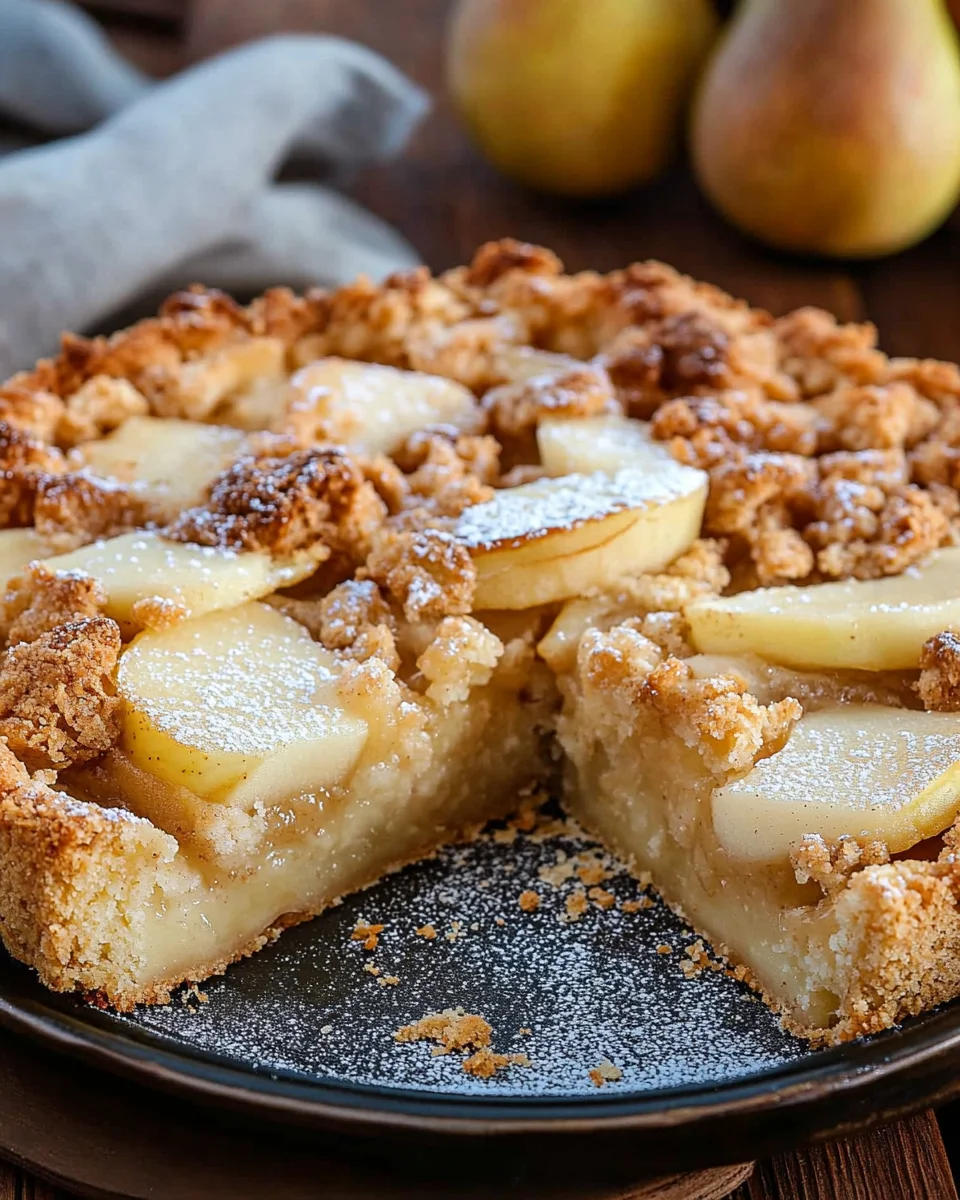 Birnenkuchen mit Streusel 24 Birnenkuchen mit Streusel
