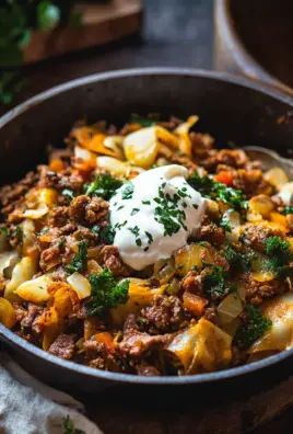 Bombastische Spitzkohl-Hackfleisch-Pfanne