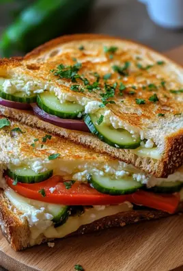 Bulgarische Käse Sandwiches