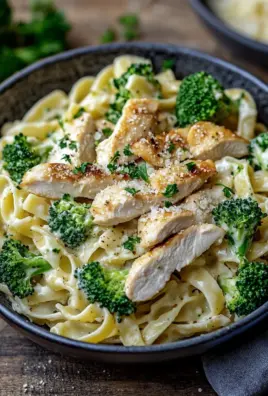 cremige Hähnchen-Brokkoli-Pasta