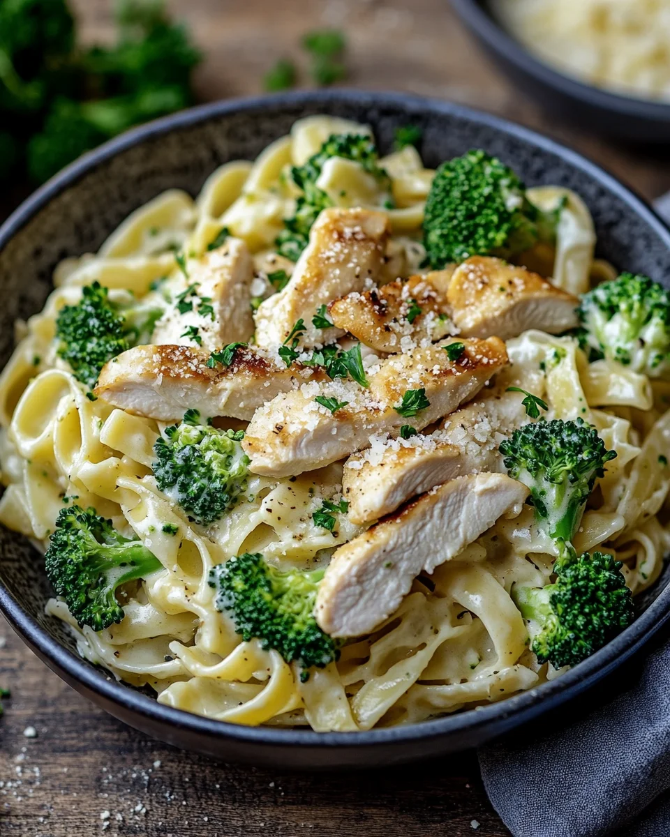 cremige H&auml;hnchen-Brokkoli-Pasta