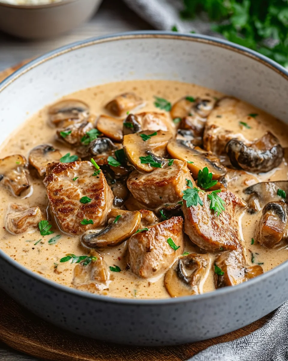 Filettopf mit Champignons