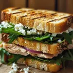 Gegrilltes Thunfisch-Sandwich mit Feta
