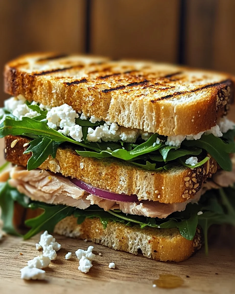 Gegrilltes Thunfisch-Sandwich mit Feta 20 Gegrilltes Thunfisch-Sandwich mit Feta