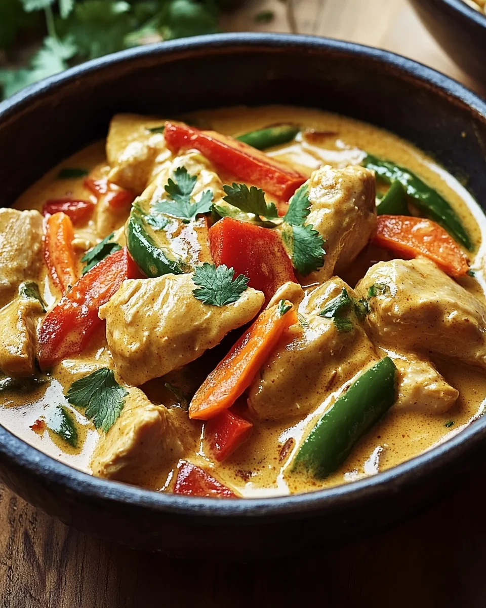 H&auml;hnchen-Pfanne mit Kokosmilch