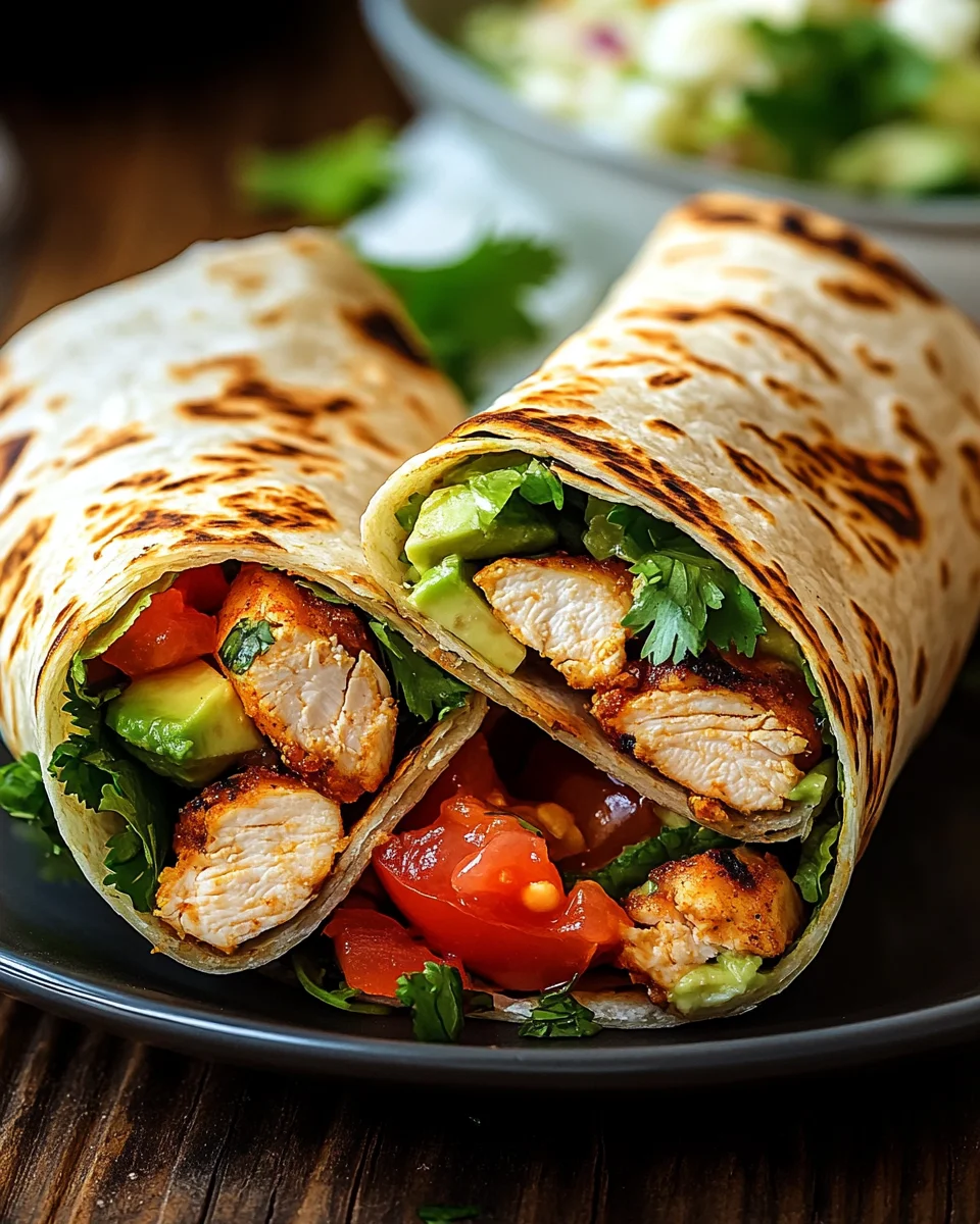 Hähnchen-Wraps mit Blitzsoße 22 Hähnchen-Wraps