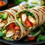 H&auml;hnchen-Wraps mit Blitzso&szlig;e
