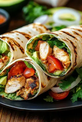 Hähnchen-Wraps mit Blitzsoße