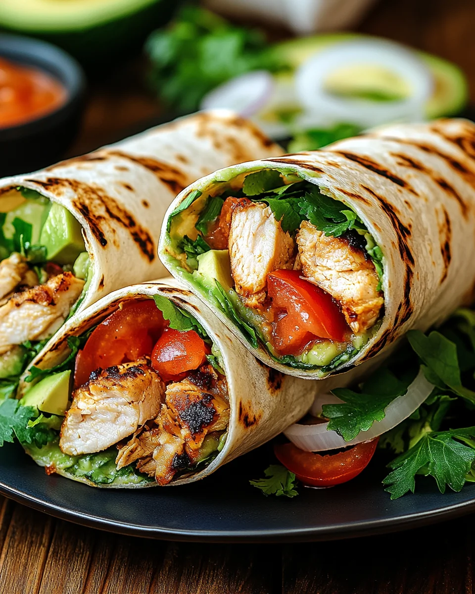 Hähnchen-Wraps mit Blitzsoße 24 Hähnchen-Wraps mit Blitzsoße