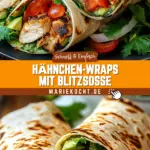 Hähnchen-Wraps mit Blitzsoße 21 Pinterest Hidden Image