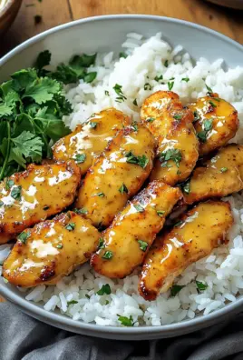 Honig Senf Hähnchen mit Reis