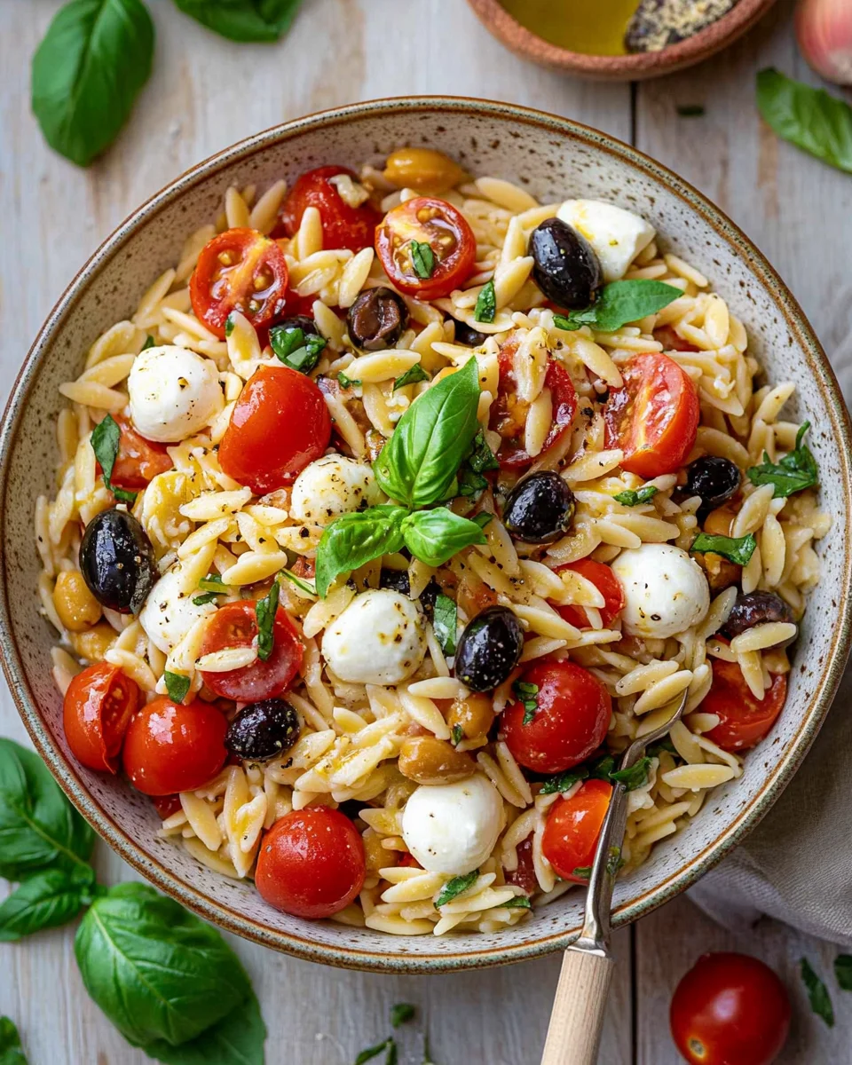 italienischer Orzo-Nudelsalat 25 italienischer Orzo-Nudelsalat