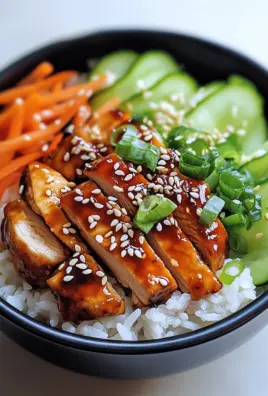 Koreanischer Reis Hähnchen Bowl