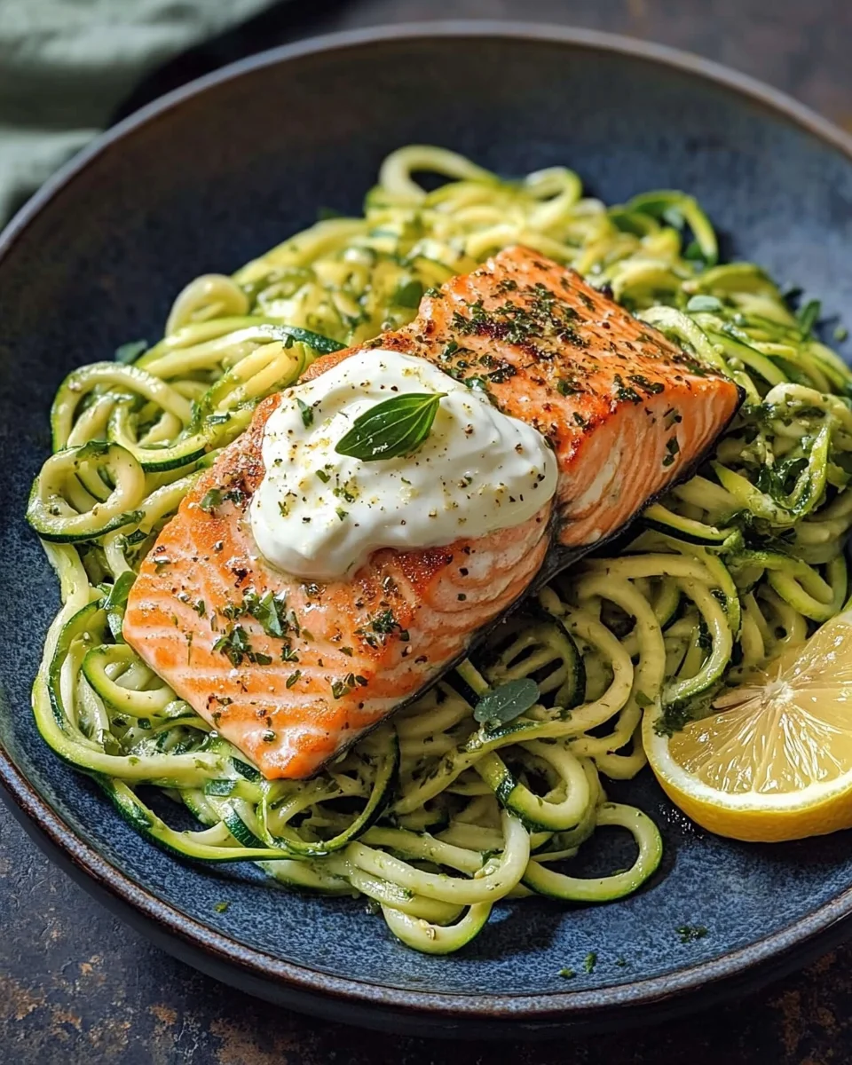 Kräuterlachs auf Zucchinipasta 21 Kräuterlachs