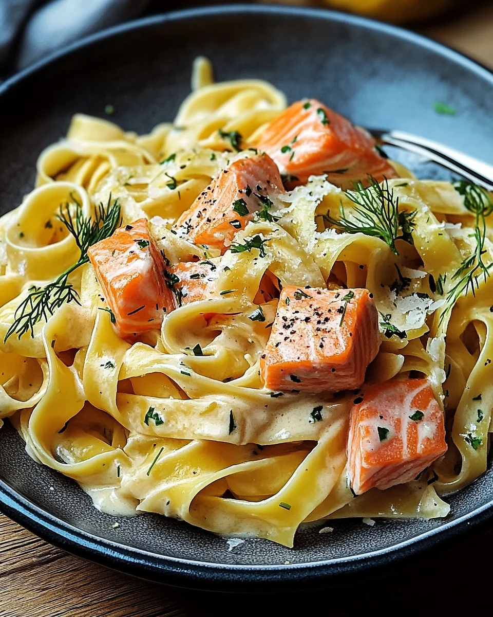 Lachs-Tagliatelle mit cremiger Zitronensoße 21 Lachs-Tagliatelle mit cremiger Zitronensoße