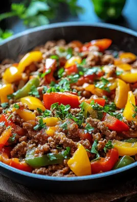 Low Carb Paprikapfanne mit Hackfleisch 26 Low Carb Paprikapfanne mit Hackfleisch