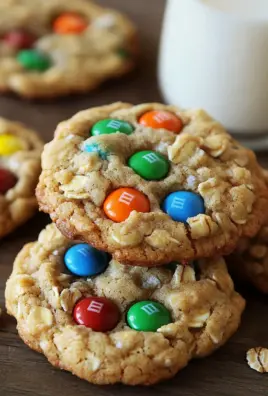 M&M-Cookies mit Haferflocken