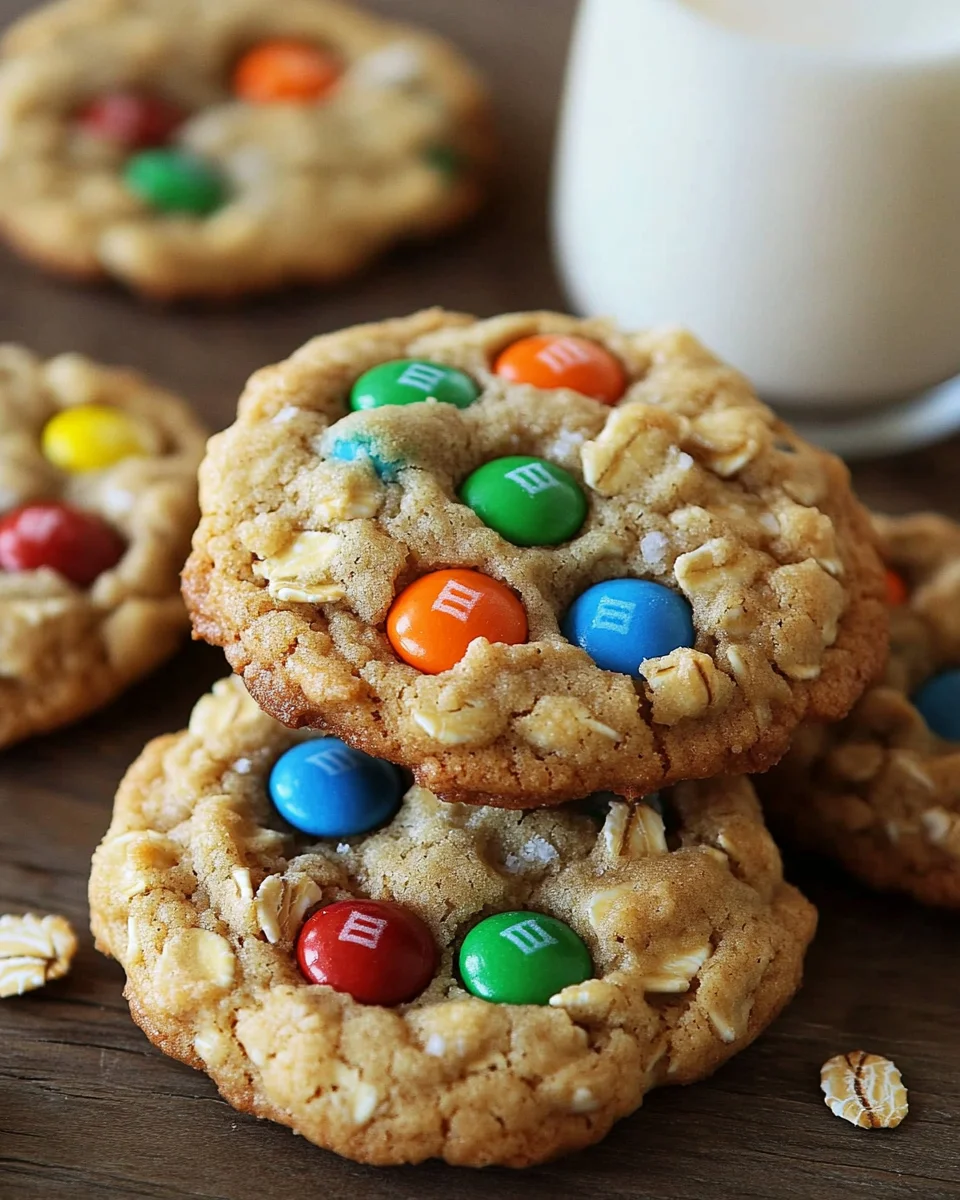 M&M-Cookies mit Haferflocken 25 M&M-Cookies mit Haferflocken