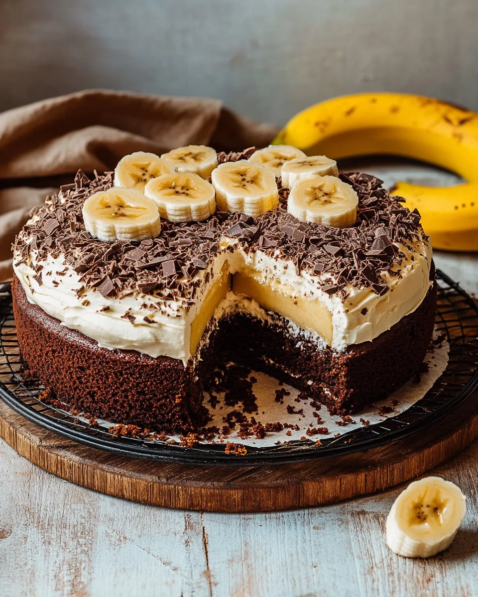 Maulwurfkuchen mit Banane