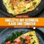 Omelette mit Schinken, Käse und Tomaten 18 Pinterest Hidden Image