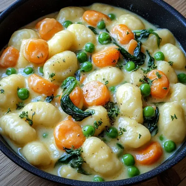 One Pot Gnocchi mit Rahmgemüse