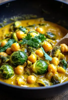Rosenkohl-Curry mit Kichererbsen