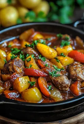 Schaschlik-Topf aus dem Ofen