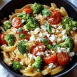 Schupfnudelpfanne mit Brokkoli, Feta und Tomaten