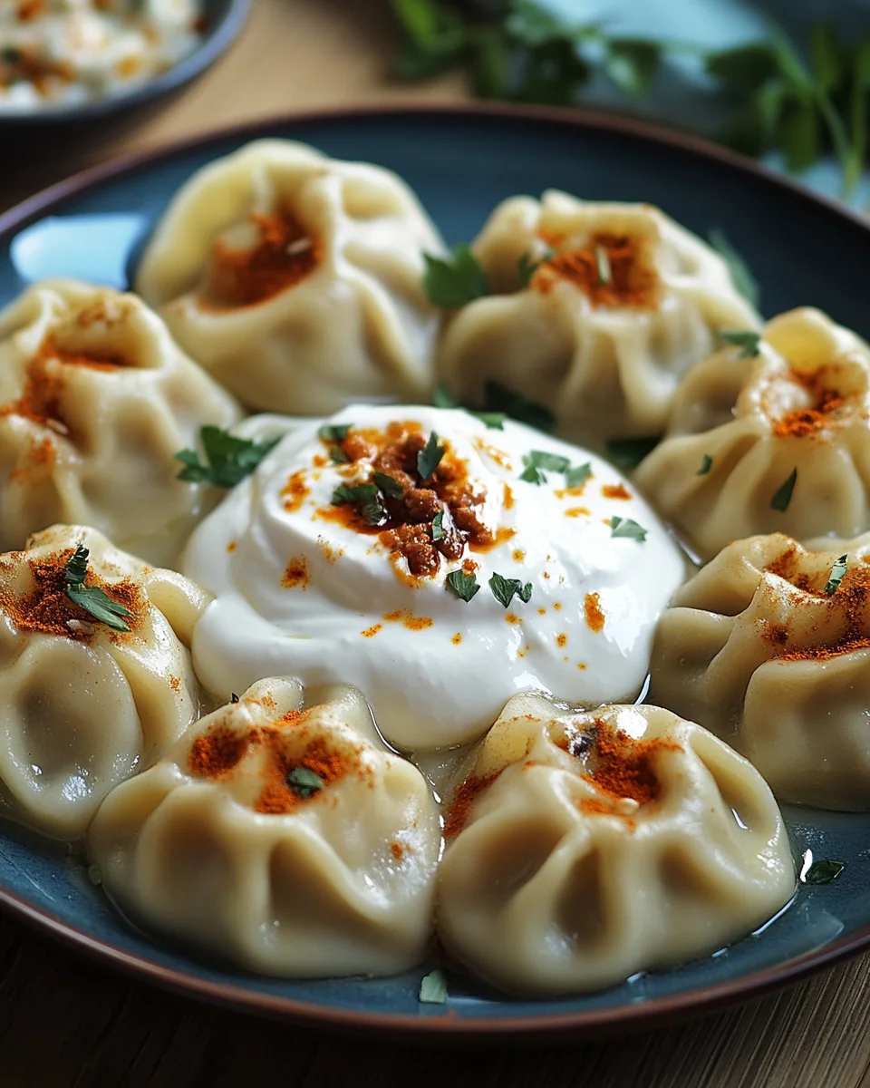 Türkische Manti mit Hackfleischfüllung & Joghurt-Soße 18 Türkische