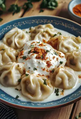 Türkische Manti mit Hackfleischfüllung & Joghurt-Soße