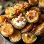 &Uuml;berbackene Kartoffeln aus der Hei&szlig;luftfritteuse