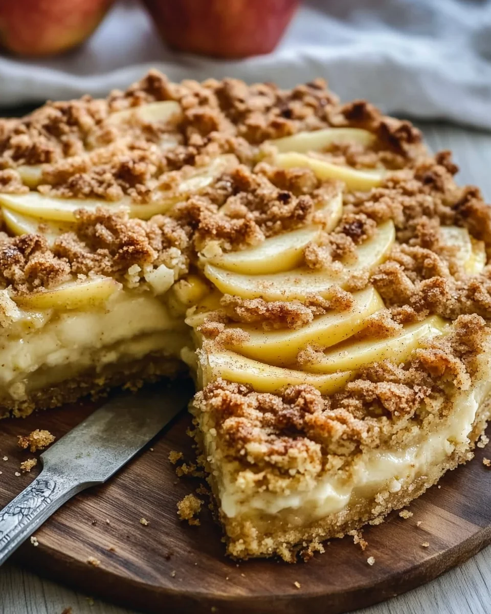 Apfelkuchen vom Blech - mit Pudding und knusprigen Streusel 19 Apfelkuchen
