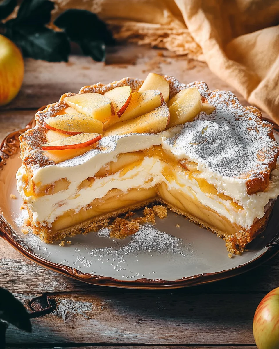 Apfeltorte mit Eierlik&ouml;rcreme