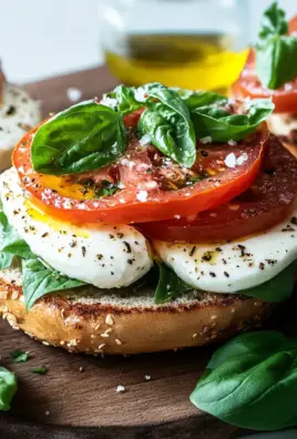 Bagel mit Tomate und Mozzarella 20 Bagel mit Tomate und Mozzarella