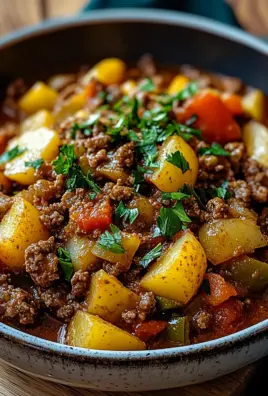 Bauerntopf mit Hackfleisch, Kartoffeln & Paprika