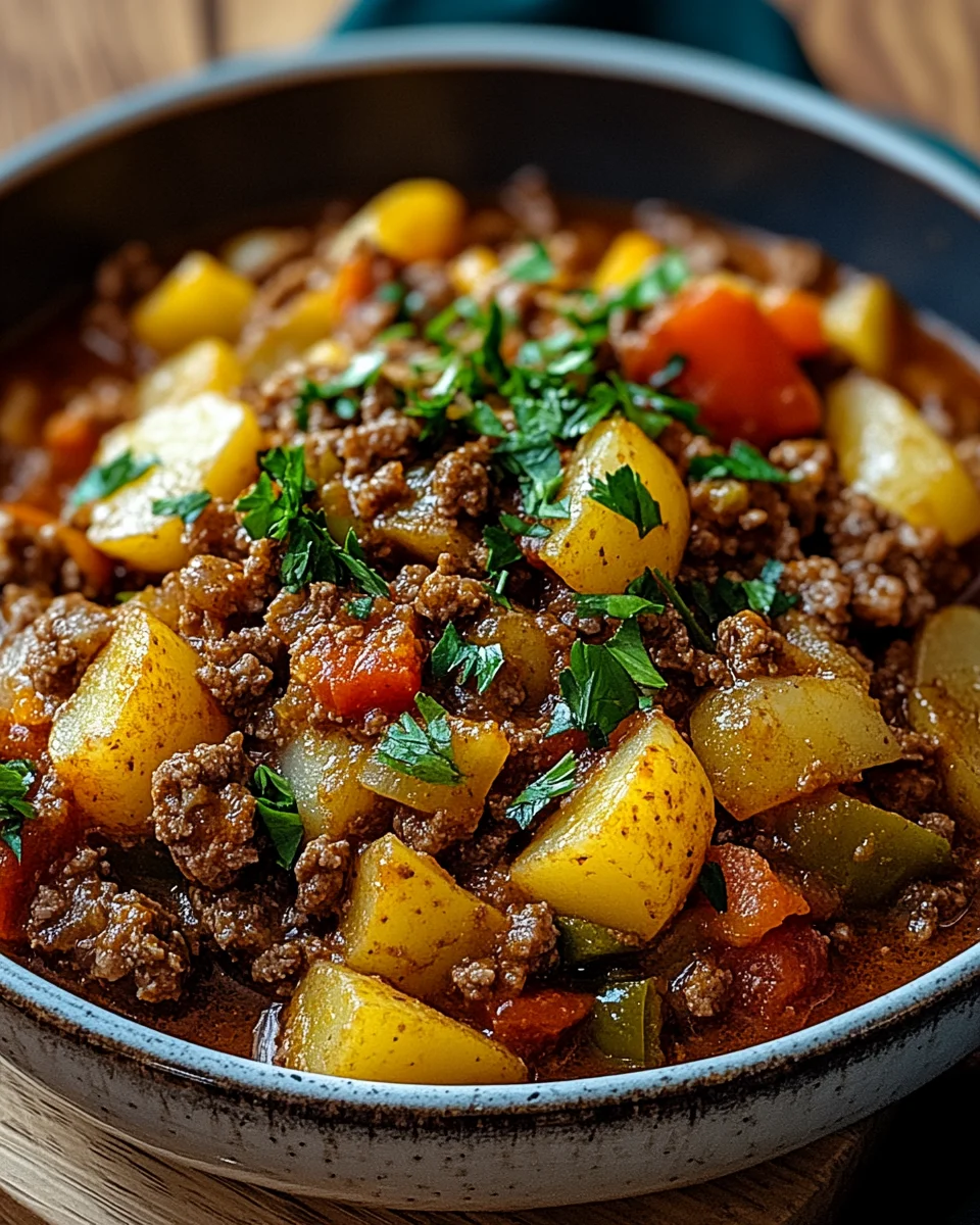Bauerntopf mit Hackfleisch, Kartoffeln & Paprika 23 Bauerntopf mit Hackfleisch, Kartoffeln & Paprika
