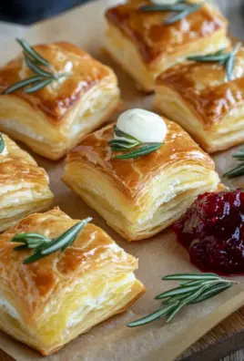 Blätterteig-Häppchen mit Camembert