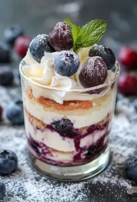 Blaubeer Tiramisu im Glas ohne Ei & Alkohol