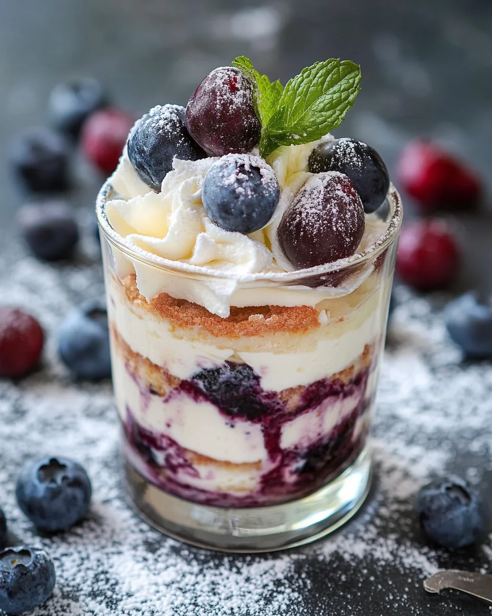 Blaubeer Tiramisu im Glas ohne Ei & Alkohol 23 Blaubeer Tiramisu im Glas ohne Ei & Alkohol