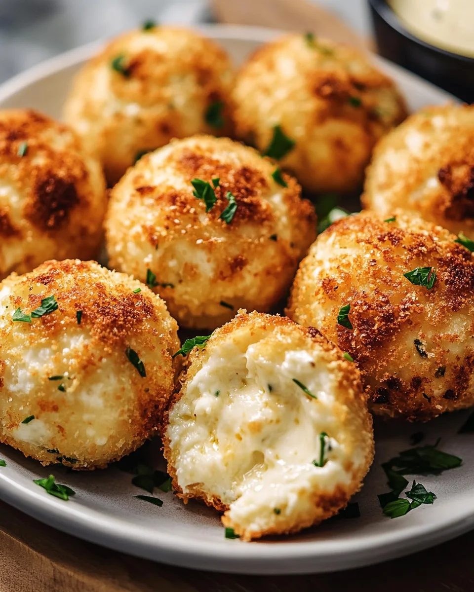 Blumenkohl-Mozzarella-Bällchen