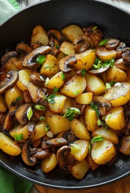 Champignon-Kartoffel-Pfanne mit Frühlingszwiebeln 22 Champignon-Kartoffel-Pfanne mit Frühlingszwiebeln