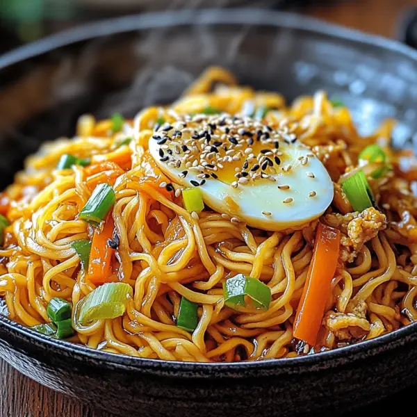 Chinesische Bratnudeln mit Ei