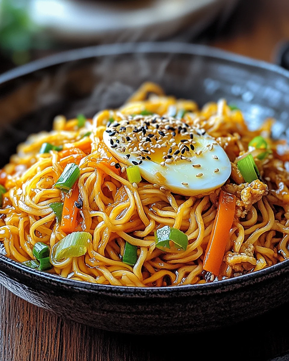 Chinesische Bratnudeln mit Ei