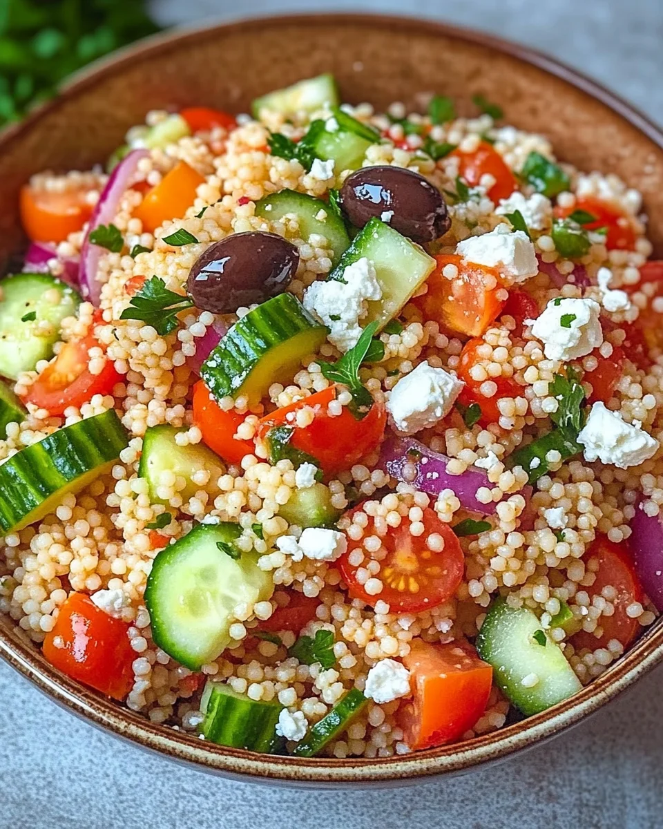 Couscous-Salat mit Feta