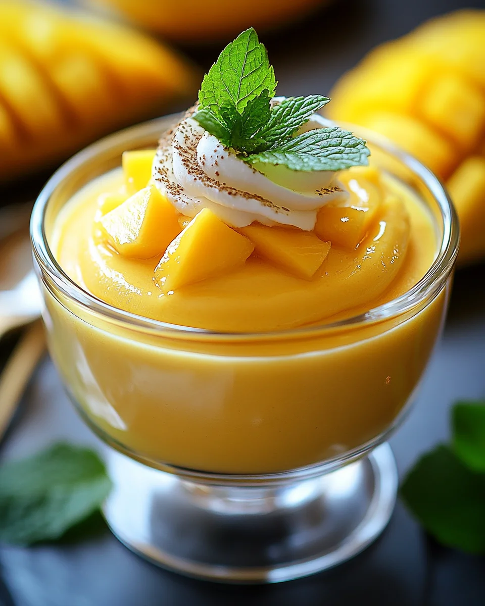 Cremige Mango-Mousse