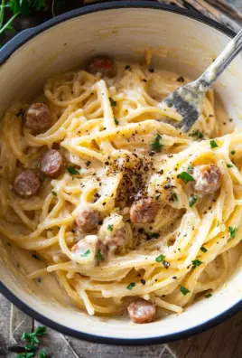 Cremige Salsiccia-Carbonara