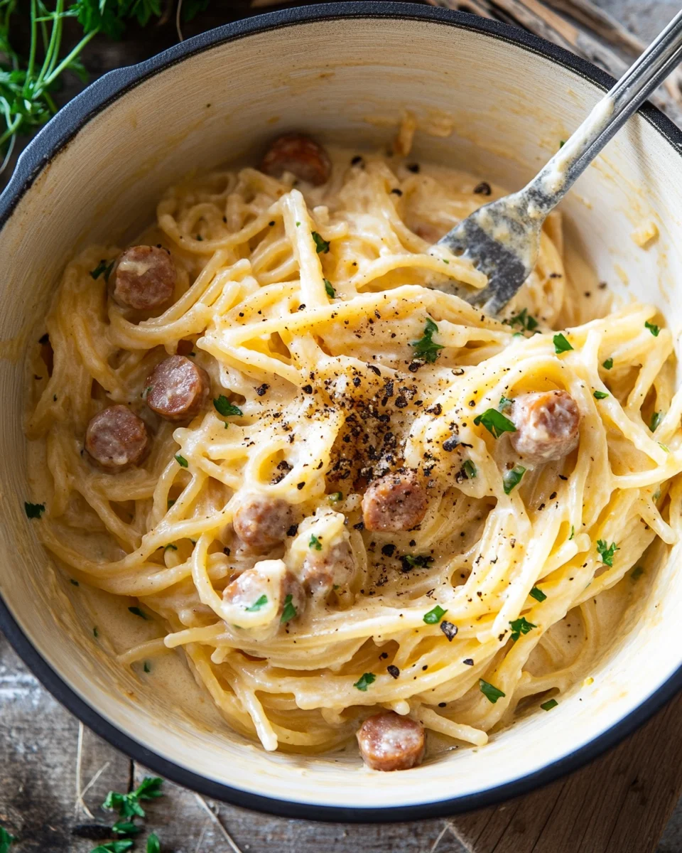 Cremige Salsiccia-Carbonara