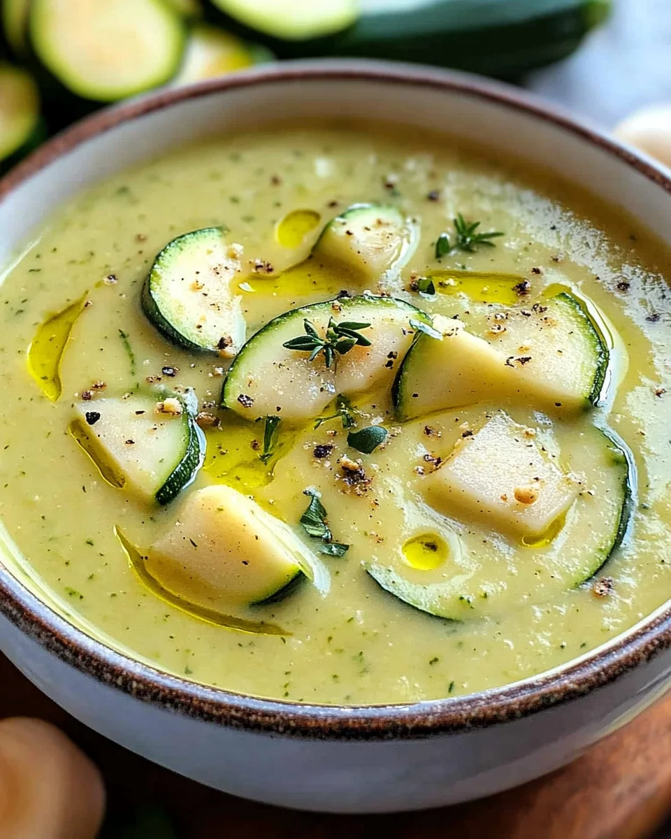 Cremige Zucchinisuppe