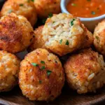Crispy Rice Meatballs from the Air Fryer